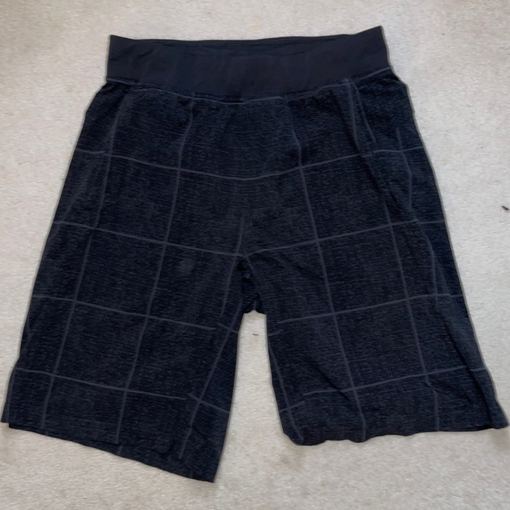 Large, black, Lululemon shorts.